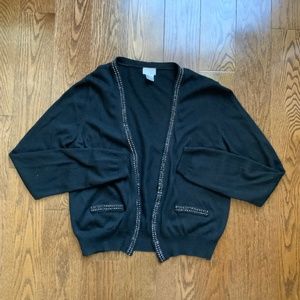 H&M Wool Cardigan Black . Size M.